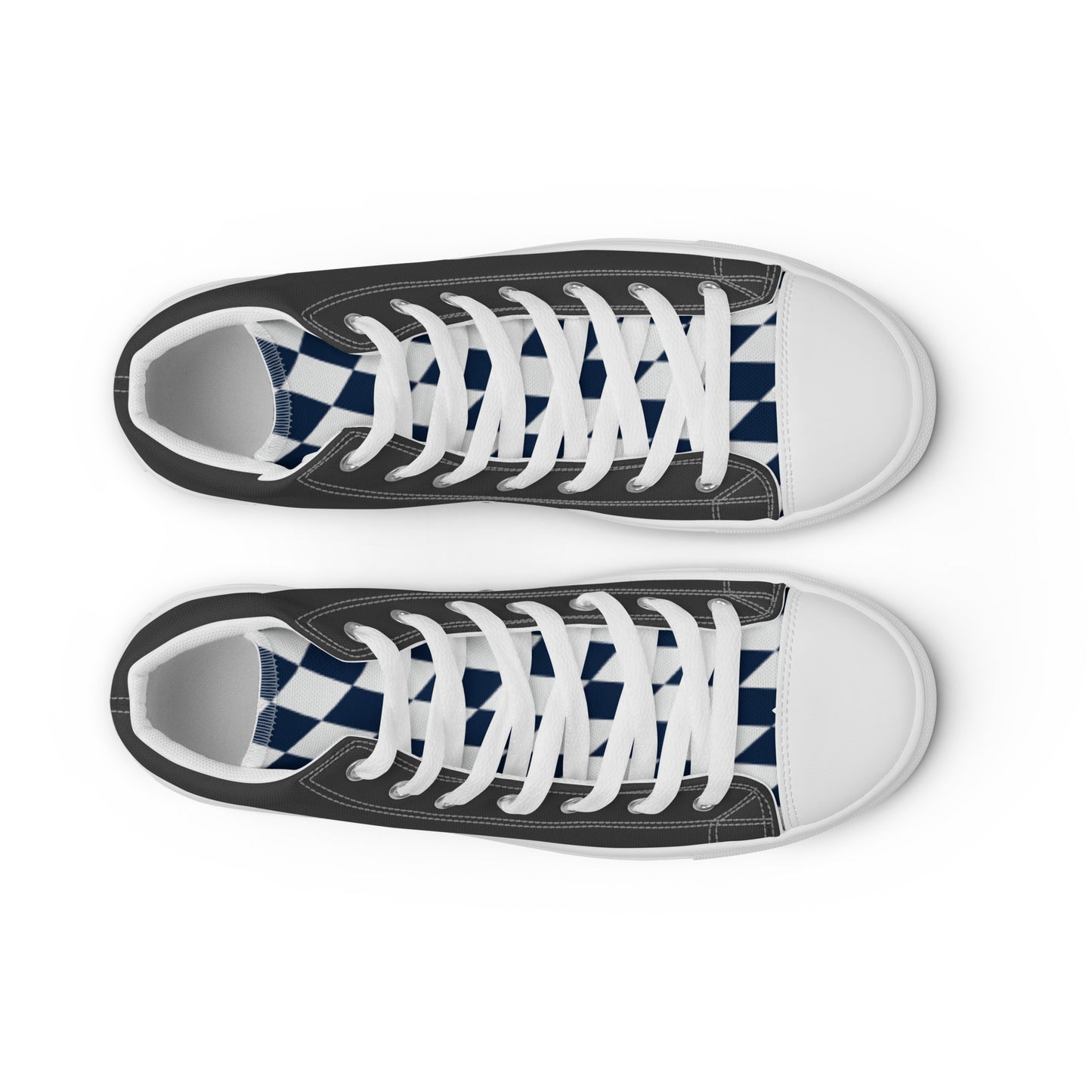 King Piece - Black Men’s high top canvas shoes