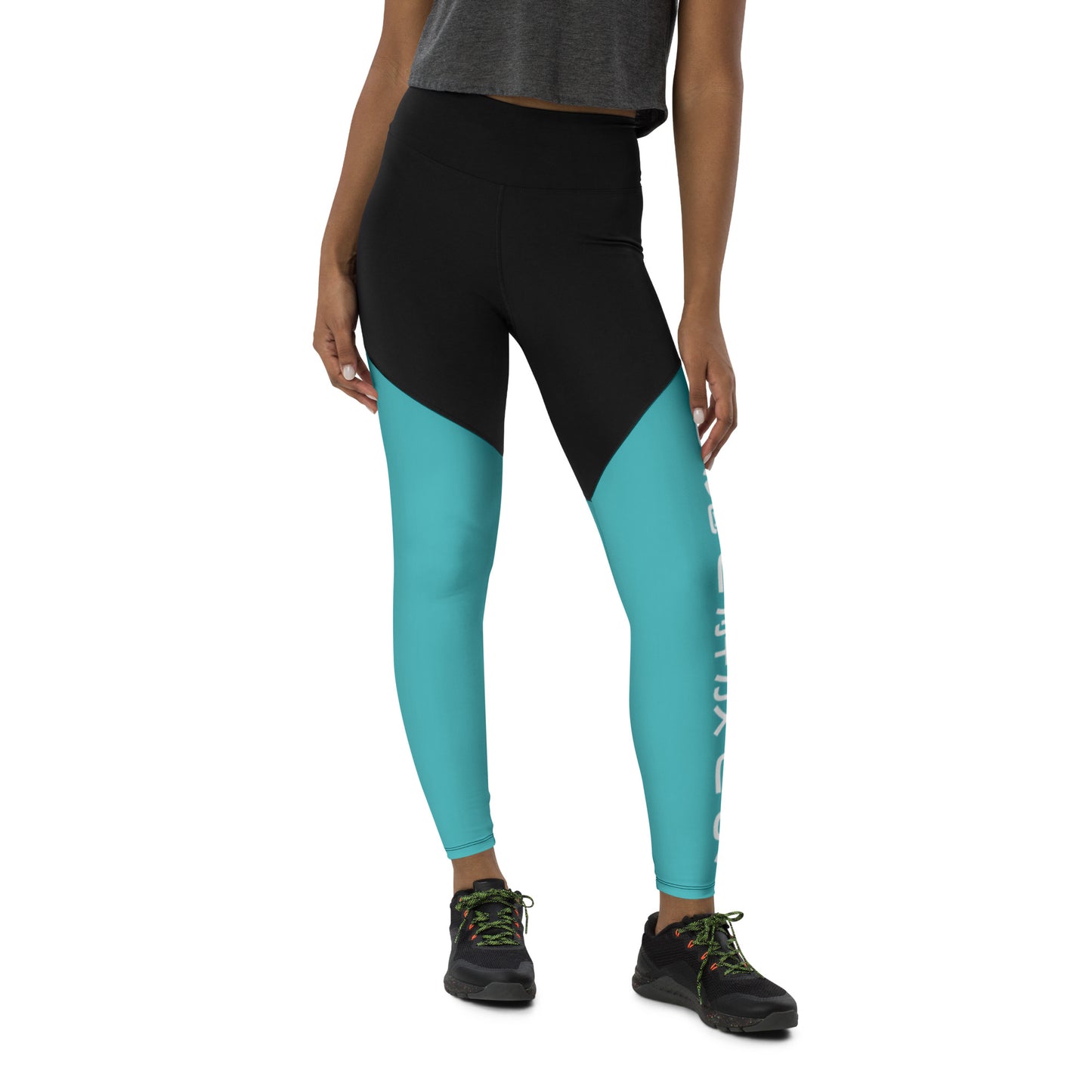 Teal Demon - Sports Leggings