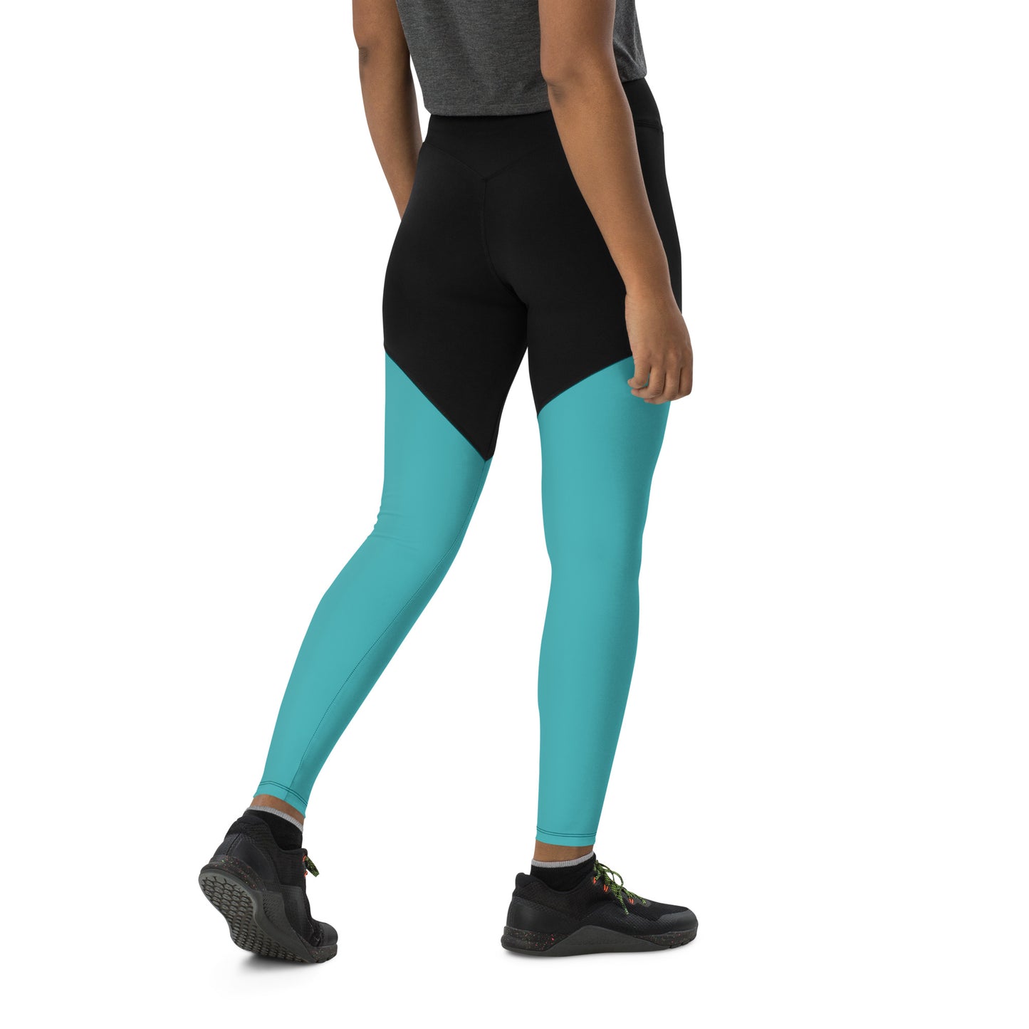 Teal Demon - Sports Leggings