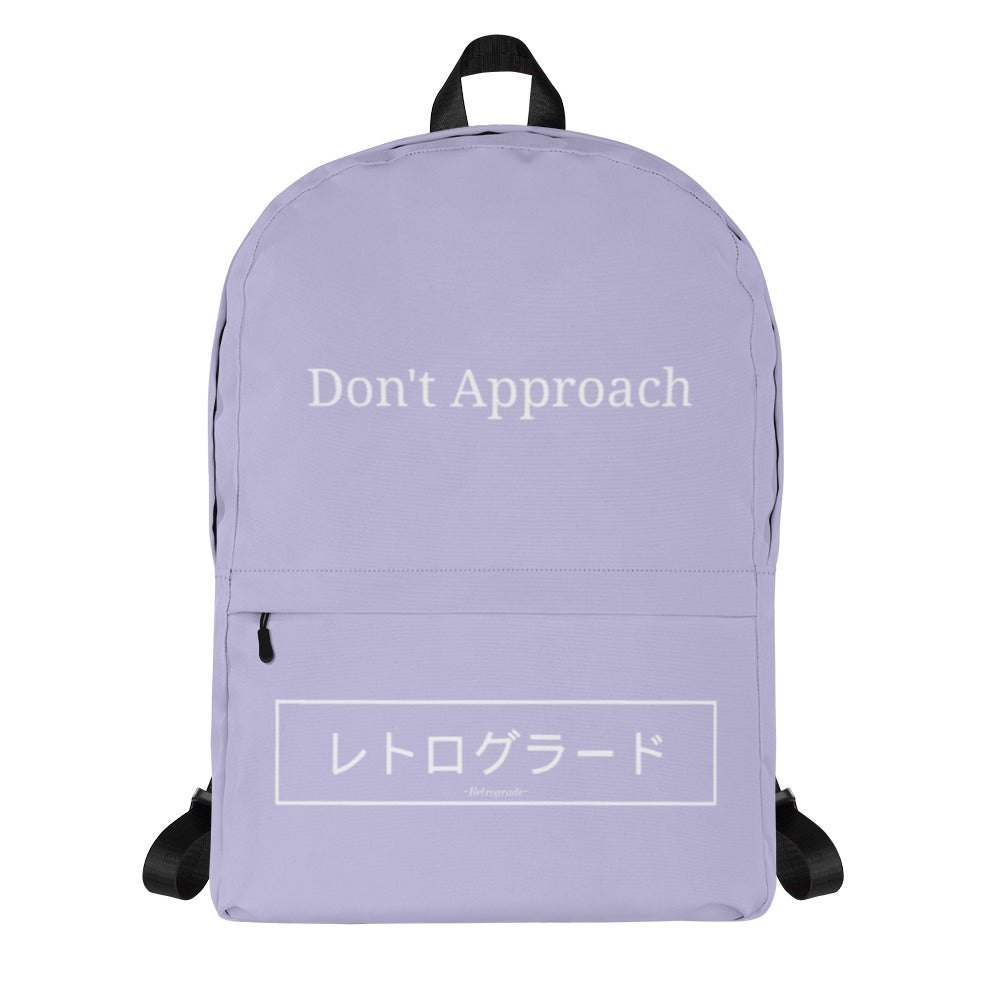 "Don't Approach" - Lilac Backpack