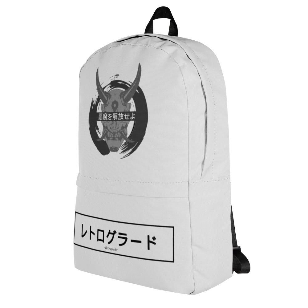 Grey/Black Demon - Light Grey Backpack