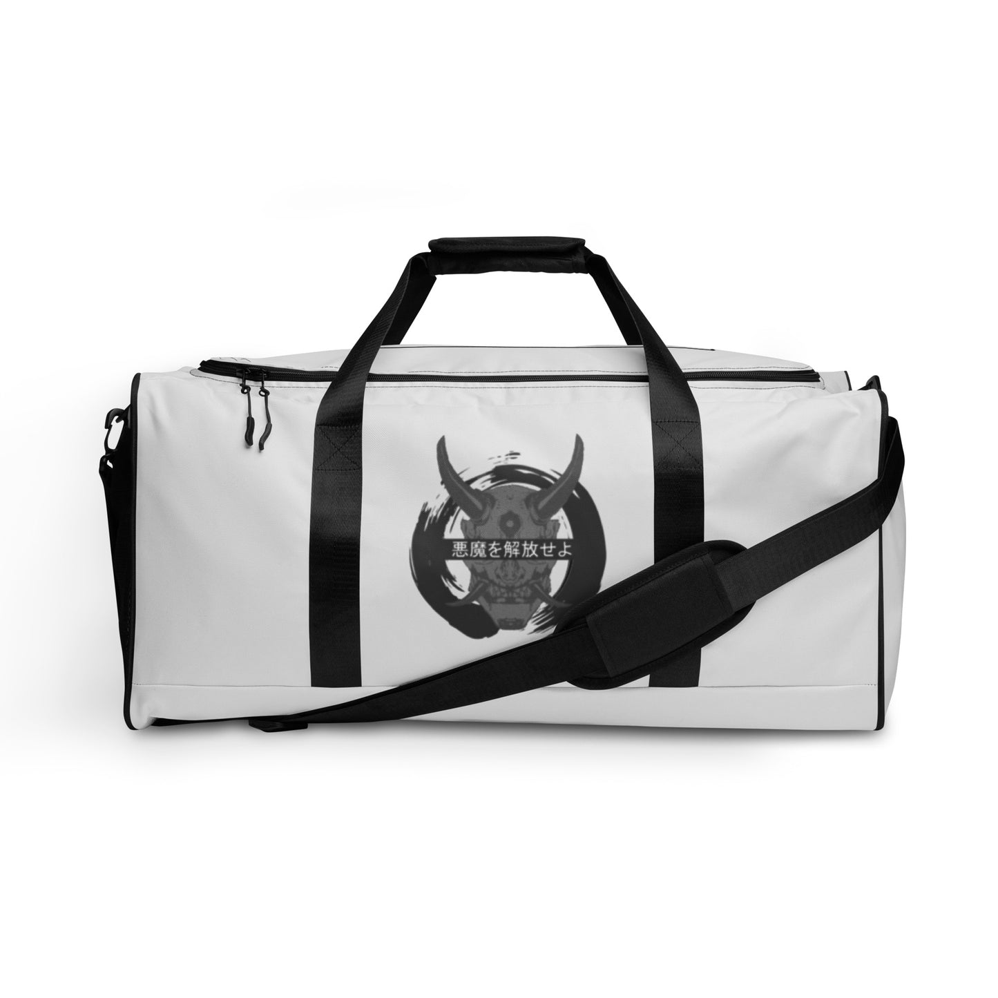 Grey/Black Demon Duffle bag