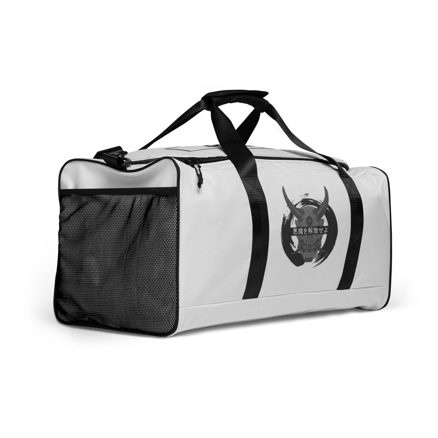 Grey/Black Demon Duffle bag