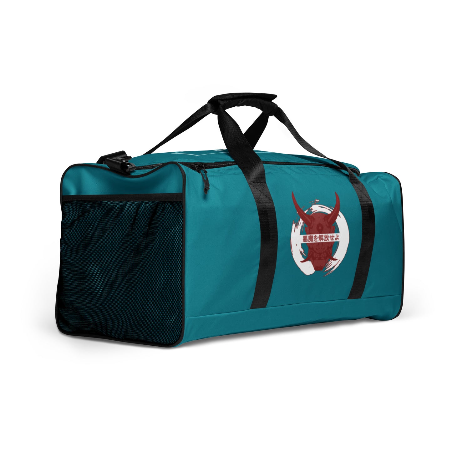 Red/Aqua Demon Duffle bag