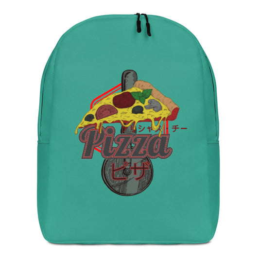 Pizza - Minimalist Teal Backpack