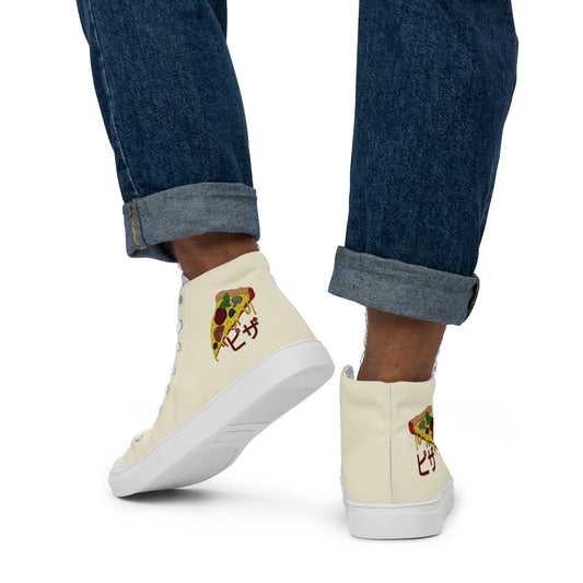 Pizza - Men’s high top canvas shoes