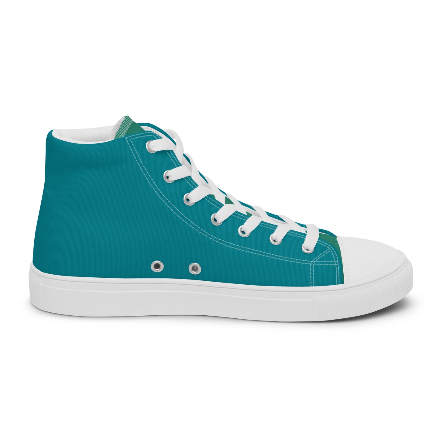 Pizza - Sea Foam Men’s high top canvas shoes