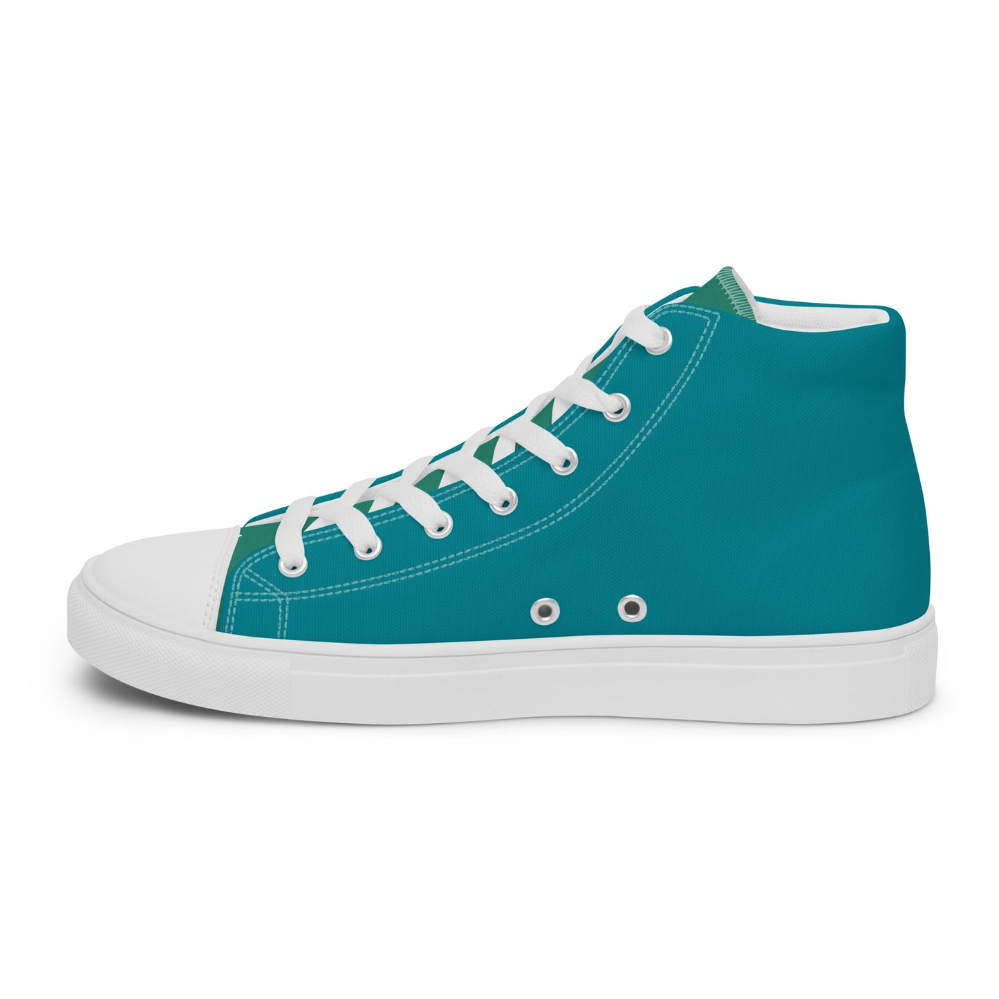 Pizza - Sea Foam Men’s high top canvas shoes