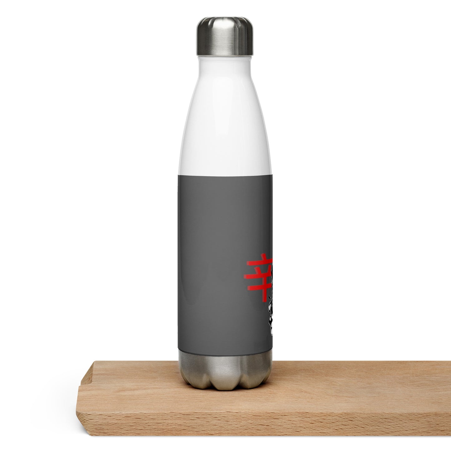 Hot Sauce - Grey Stainless Steel Water Bottle