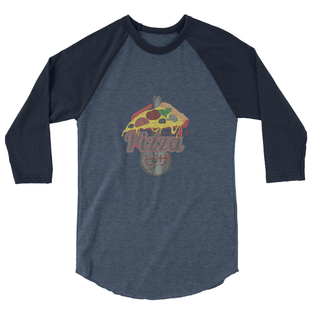 Pizza - 3/4 sleeve raglan shirt