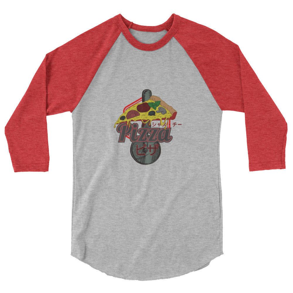 Pizza - 3/4 sleeve raglan shirt