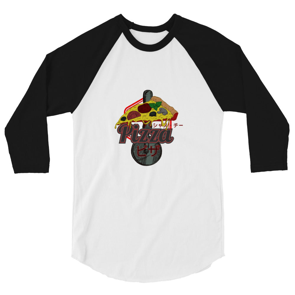 Pizza - 3/4 sleeve raglan shirt