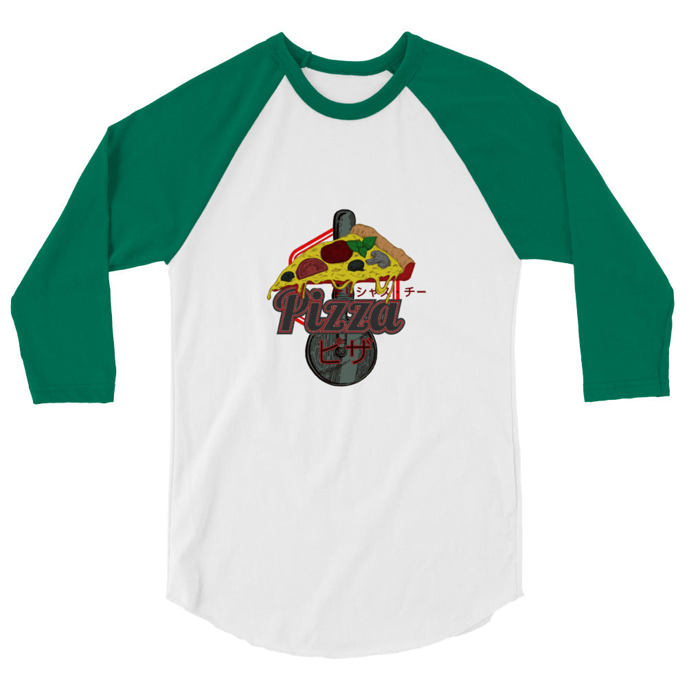 Pizza - 3/4 sleeve raglan shirt