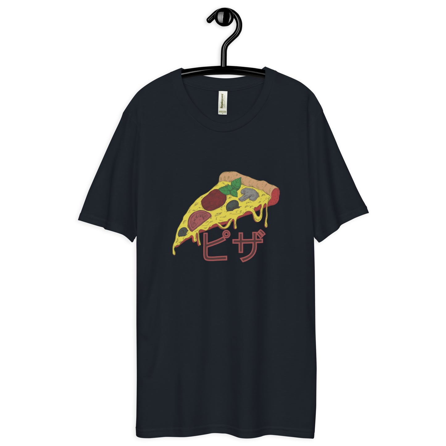 Pizza Unisex premium viscose hemp t-shirt