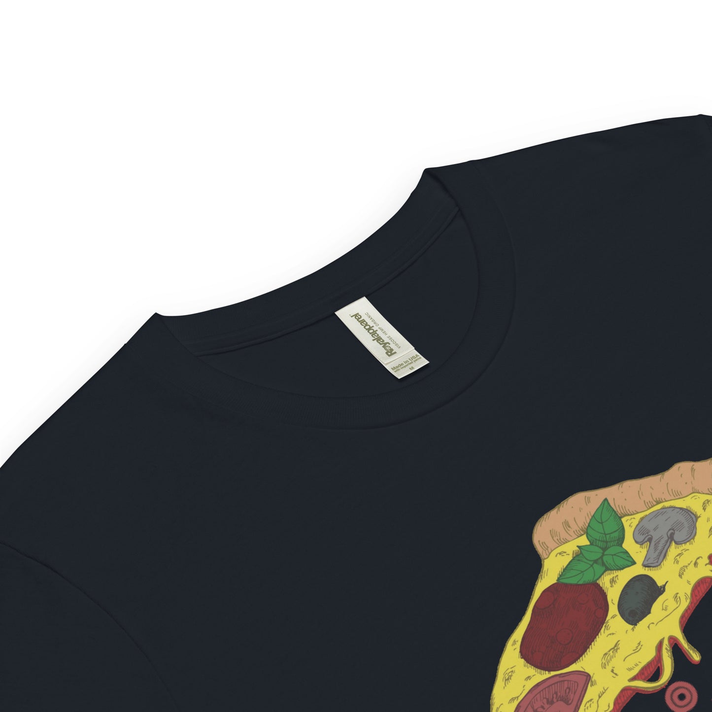 Pizza Unisex premium viscose hemp t-shirt