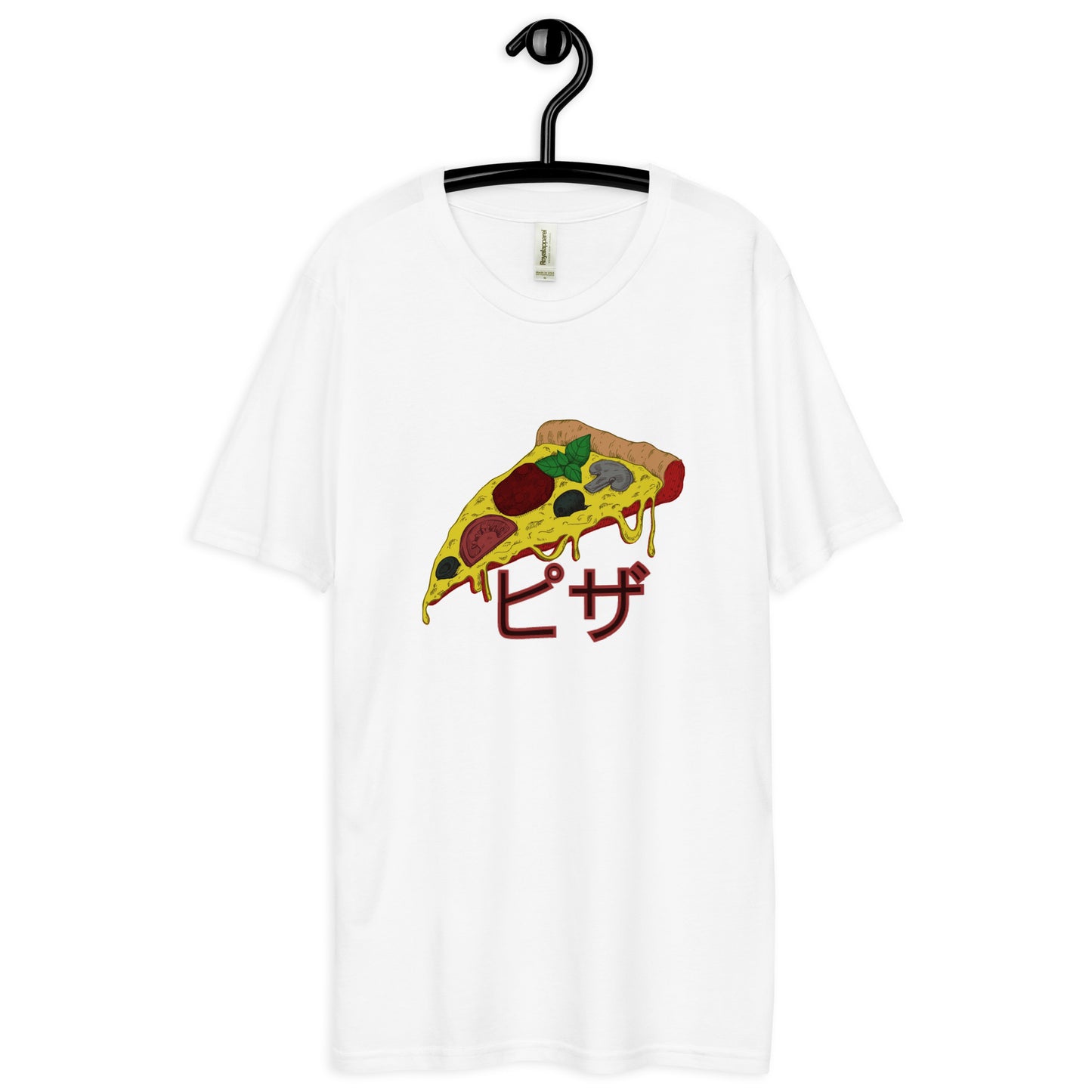 Pizza Unisex premium viscose hemp t-shirt