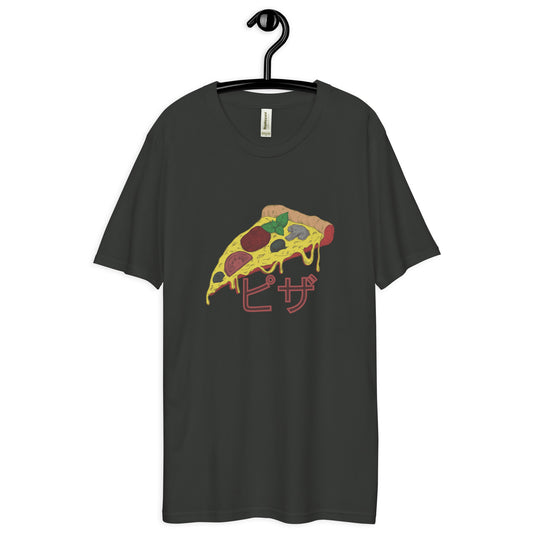 Pizza Unisex premium viscose hemp t-shirt