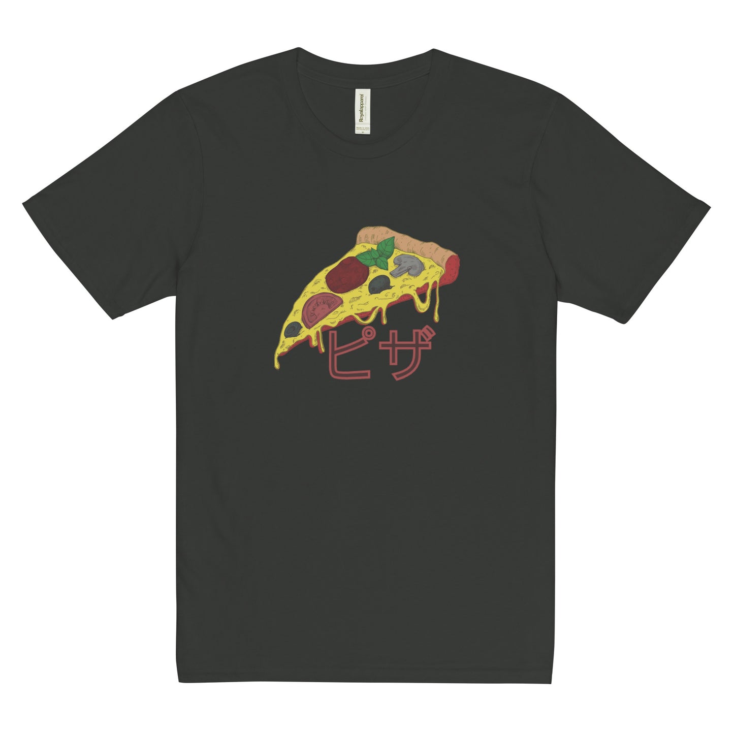 Pizza Unisex premium viscose hemp t-shirt