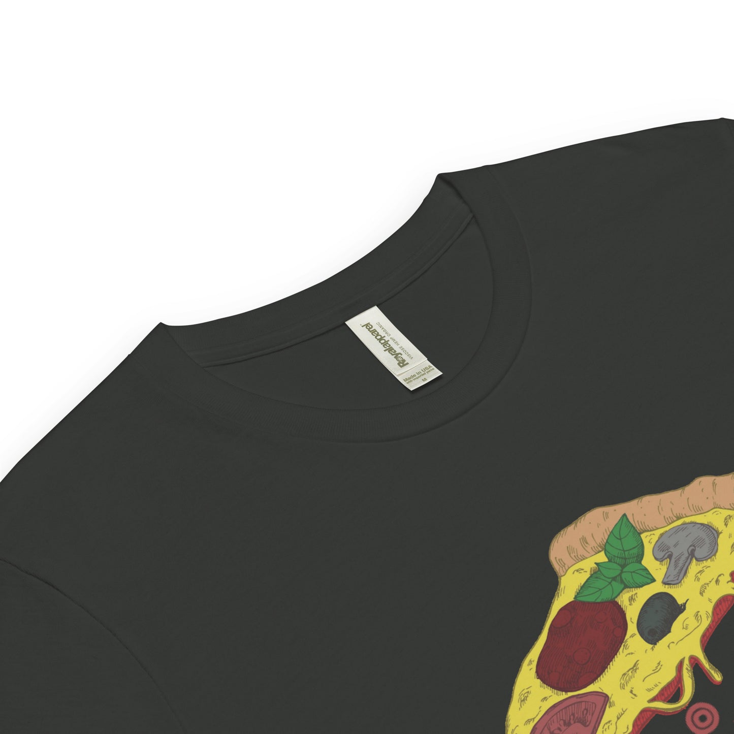 Pizza Unisex premium viscose hemp t-shirt