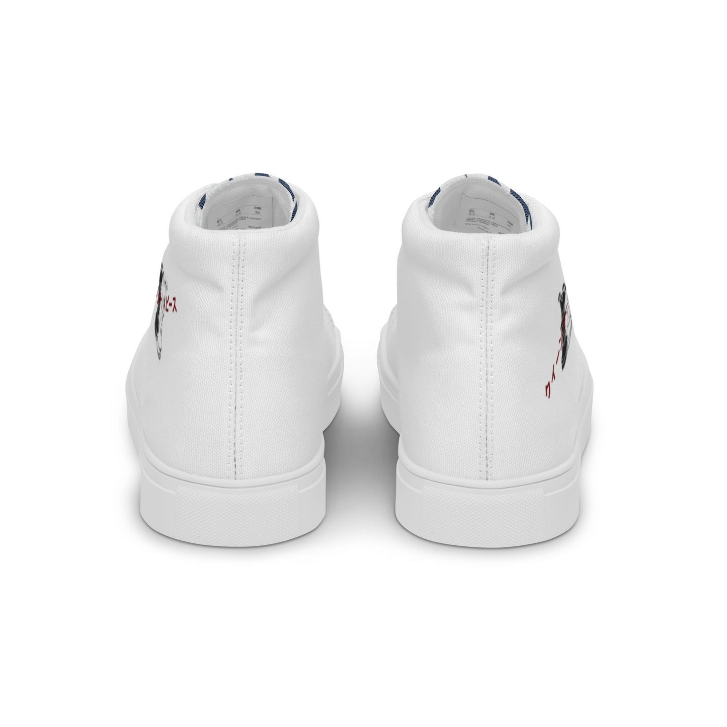 Queen Piece - White Women’s high top canvas shoes