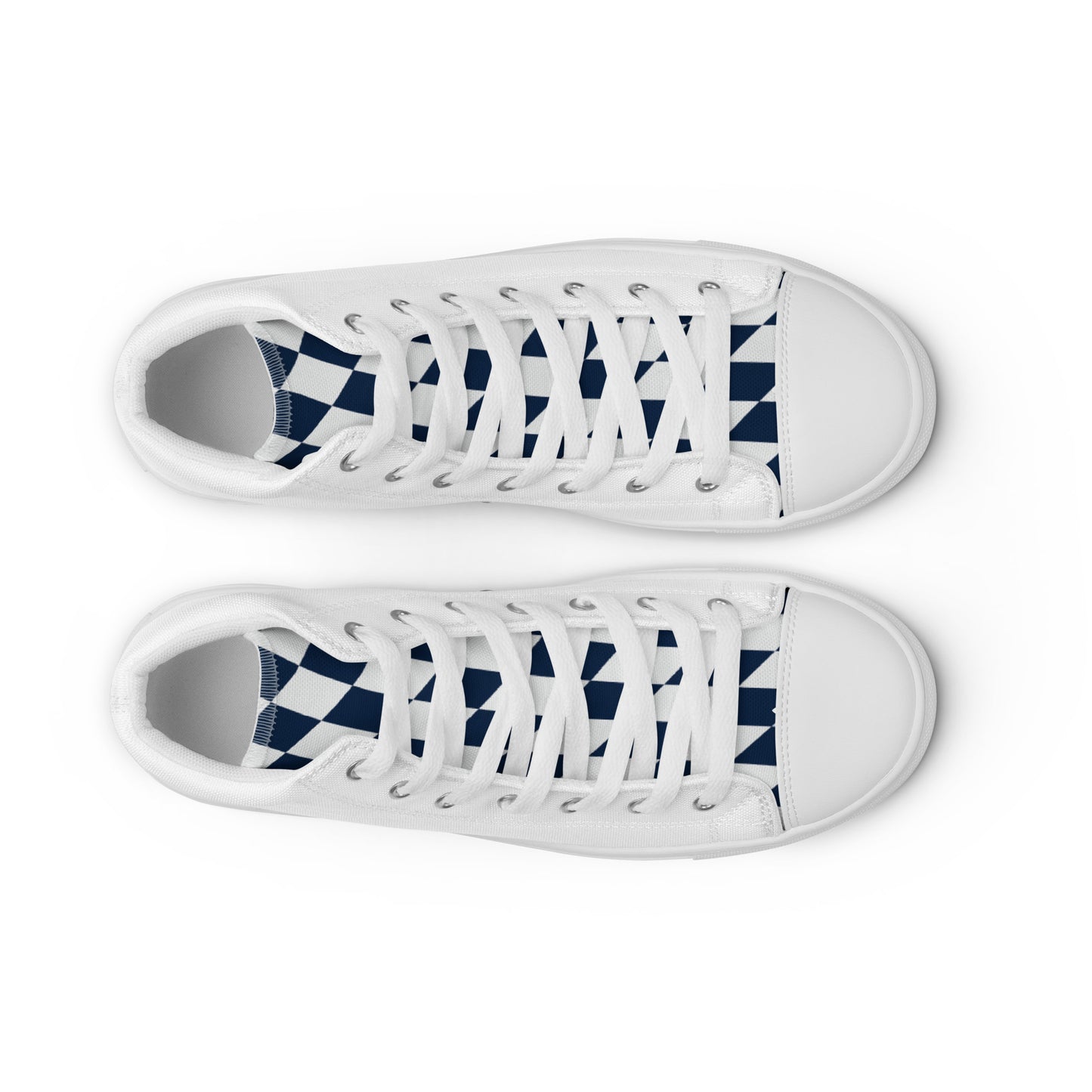 Queen Piece - White Women’s high top canvas shoes