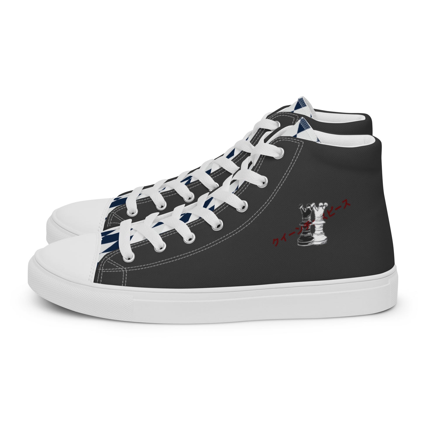 Queen Piece - Black Women’s high top canvas shoes