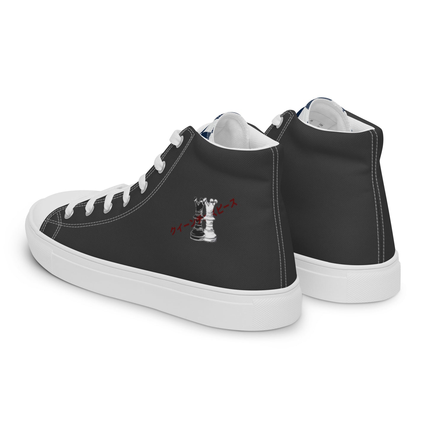 Queen Piece - Black Women’s high top canvas shoes