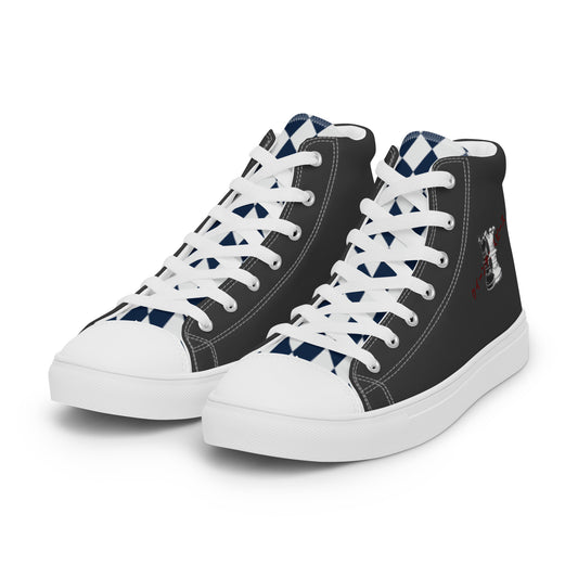 Queen Piece - Black Women’s high top canvas shoes