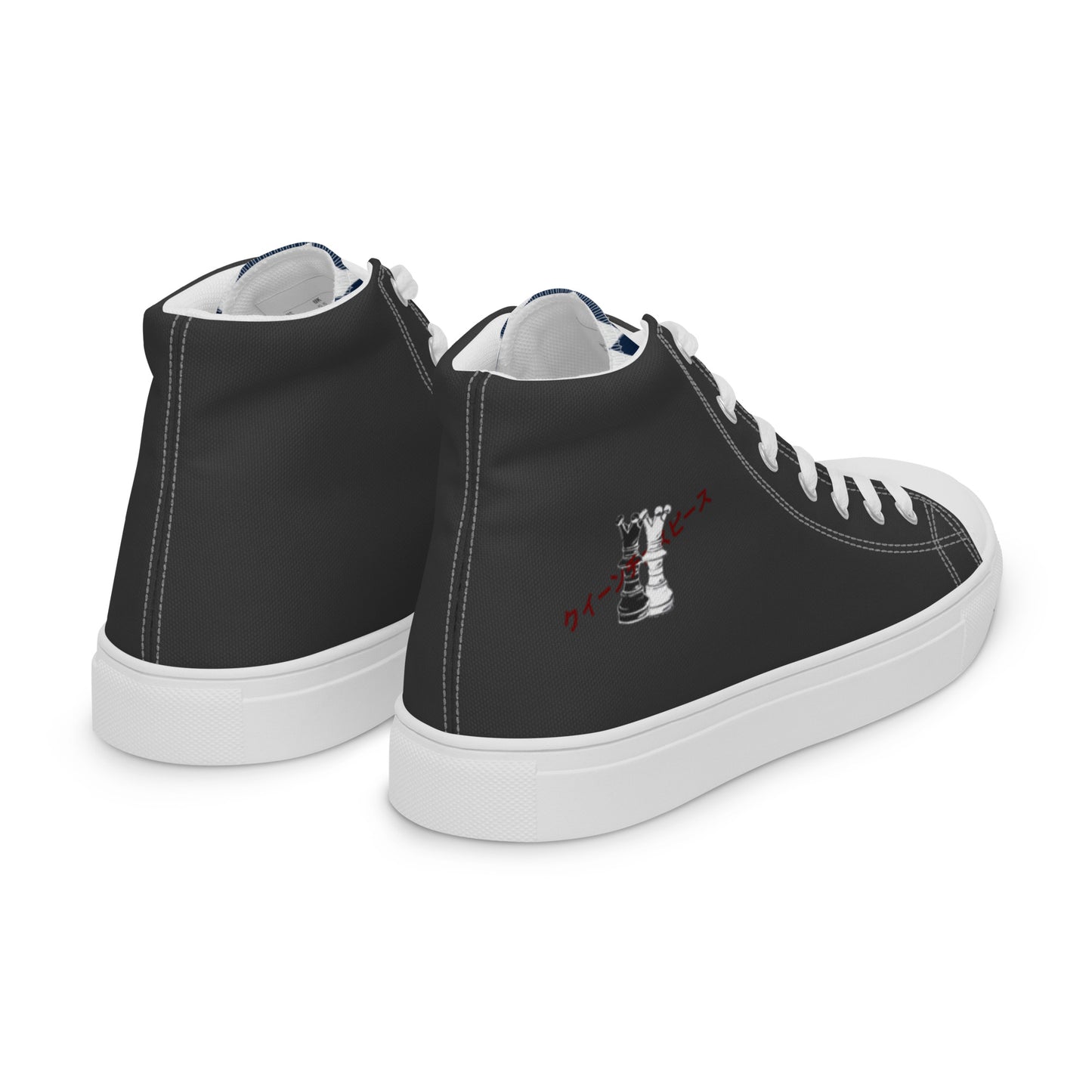 Queen Piece - Black Women’s high top canvas shoes